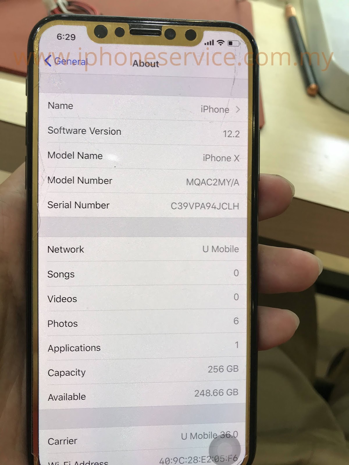 Increase the memory of an iPhone X 64GB to 256GB 