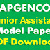 APGENCO Junior Assistant Model Paper PDF Download GENCO Syllabus