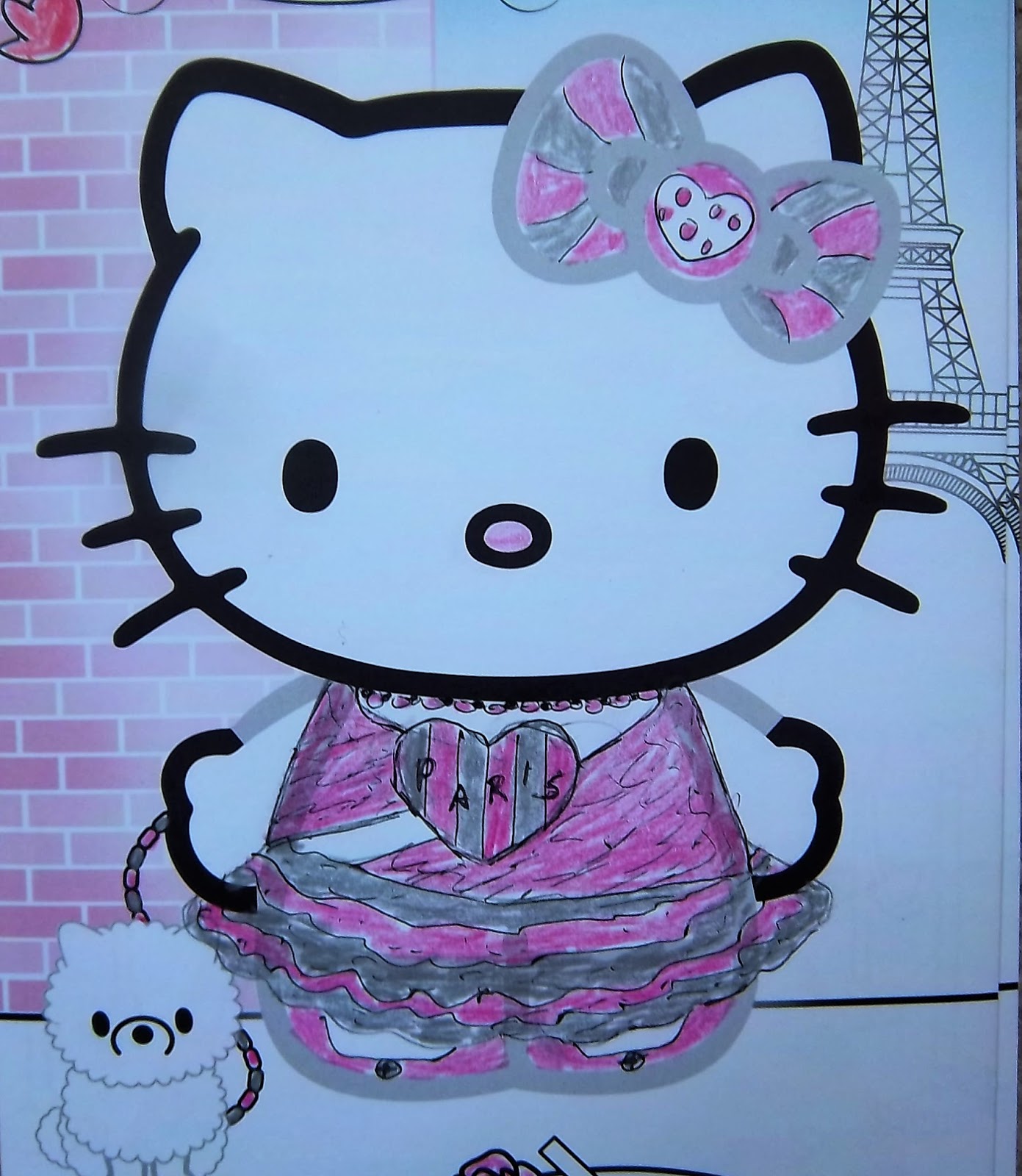 It S A Hoot Doodle Fun Hello Kitty Art
