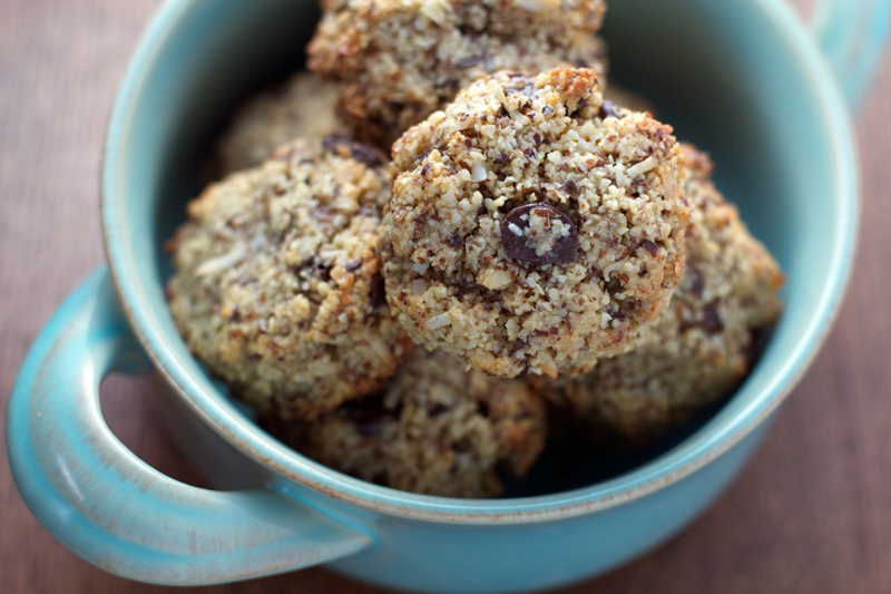  Almond Coconut Chocolate Chip Cookies {Gluten-Free!} || A Less Processed Life