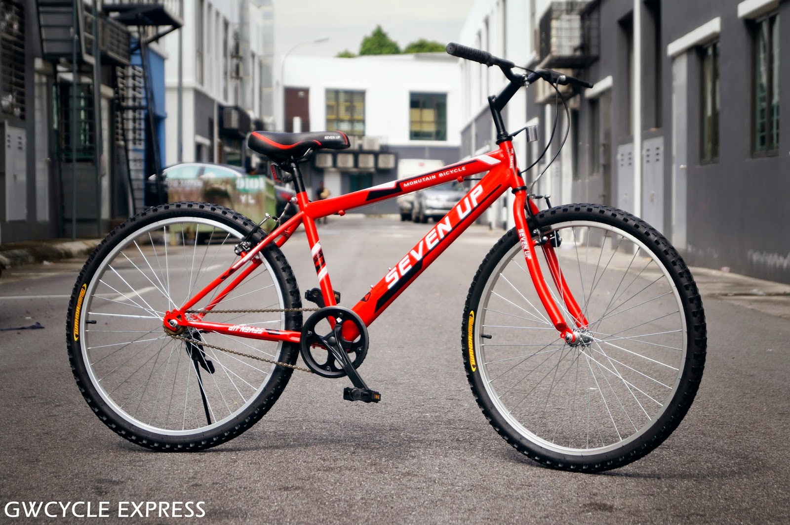 GW Cycle Express Bicycle Mart 26" SEVENUP SINGLE SPEED MOUNTAIN BIKE