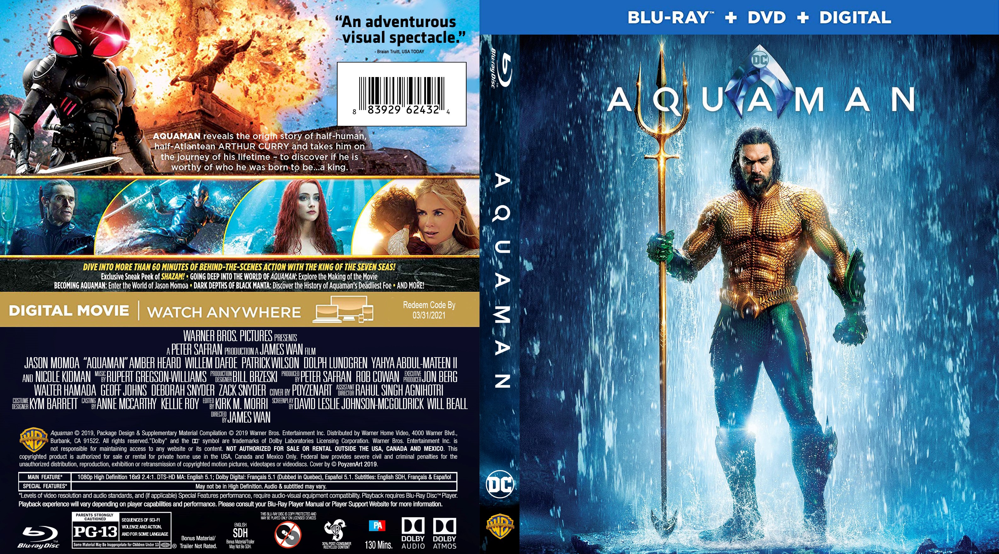 Aquaman Bluray Cover Cover Addict Free Dvd Bluray Covers And Movie Posters