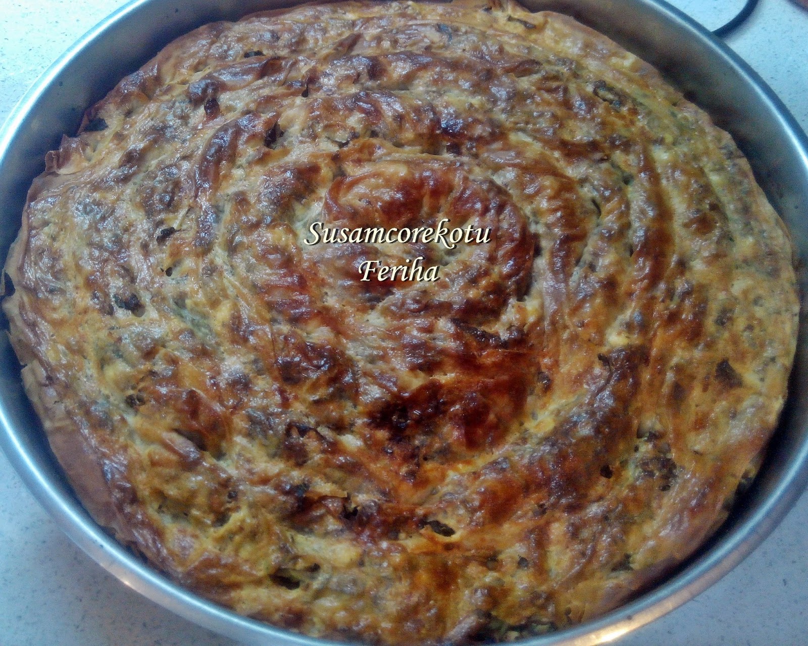 El Açması Yufka İle Ispanaklı Börek Susam Çörek Otu Denenmiş Tarifler