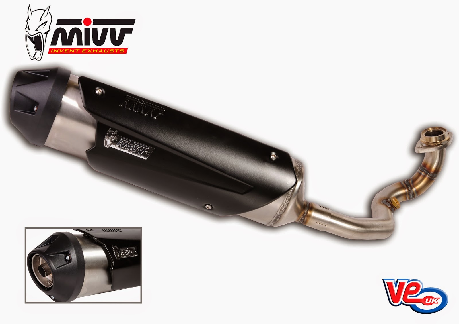 VE Scooter Spares: NEW - Mivv Urban Maxi Scooter Exhaust Systems