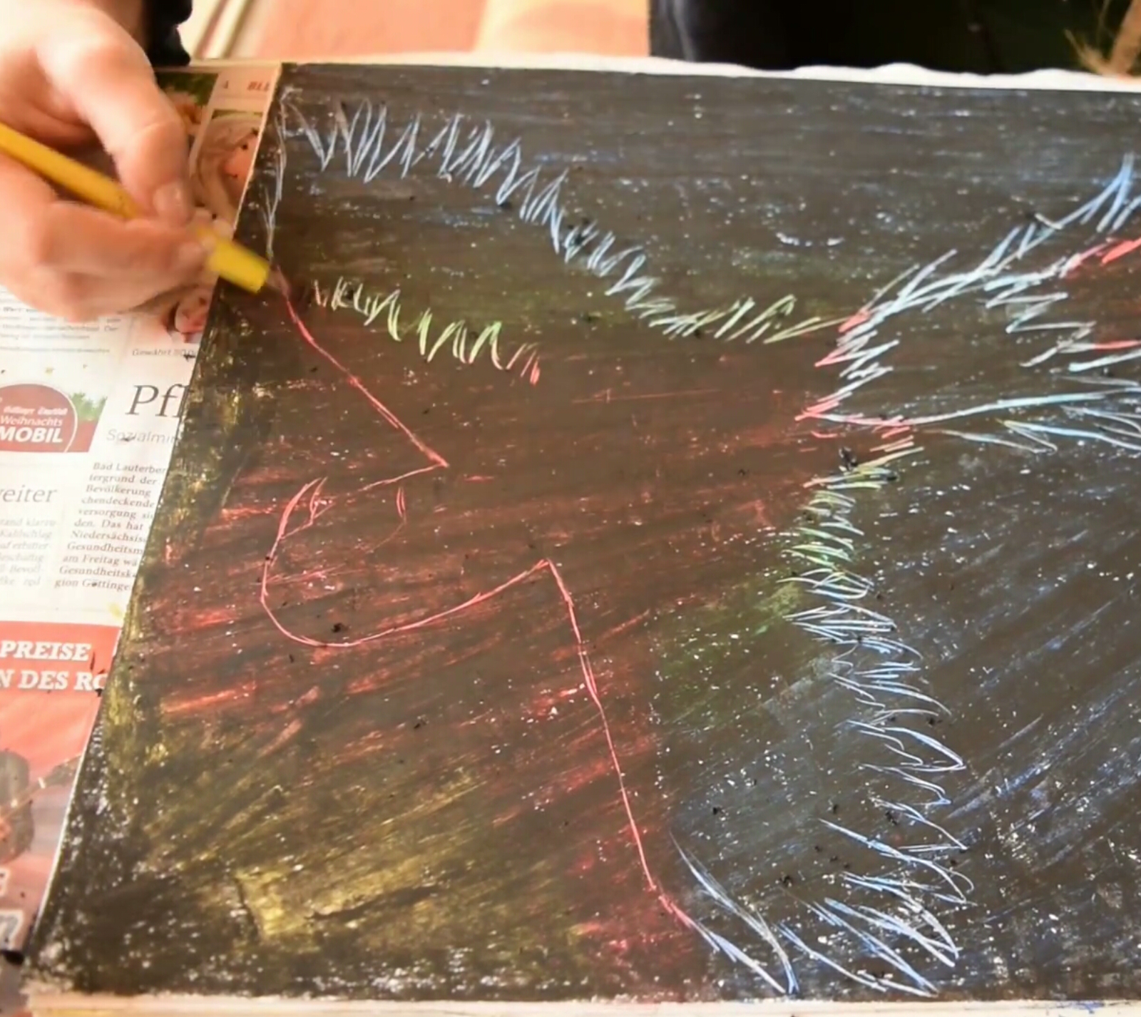 tinyHands DIY DIY Scratchboard (PapageiMotiv)