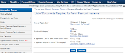 Documents Required for Passport Documents Required for Passport