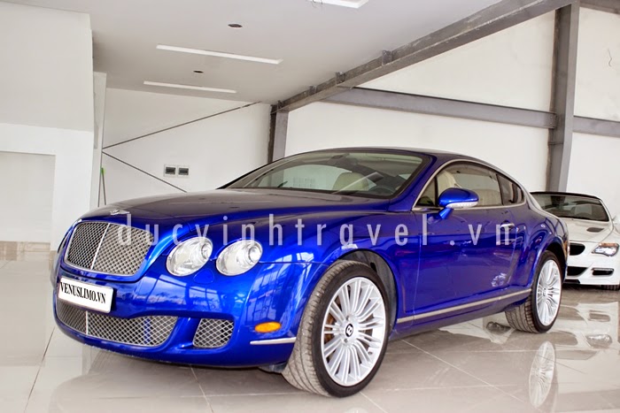 Cho thuê xe cưới Bentley Continental GT Speed Xanh