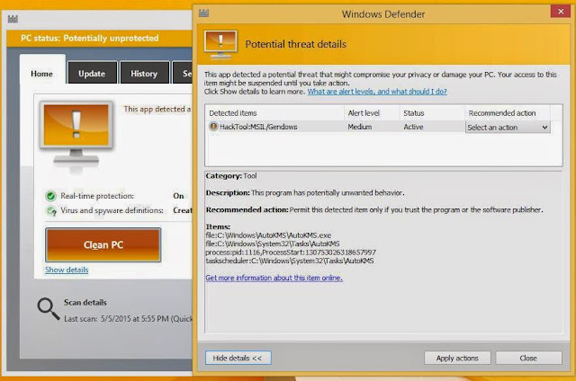 Anti Virus Microsoft Windows 8.1 Asli / Defender Terbaik ! 2015 !