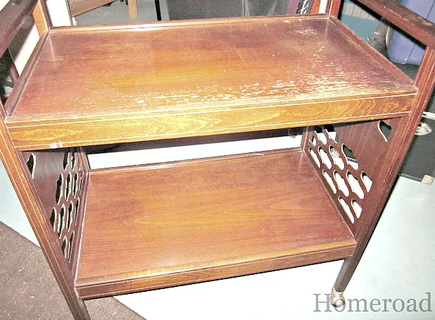 How to turn an old cart into a beautiful bar cart