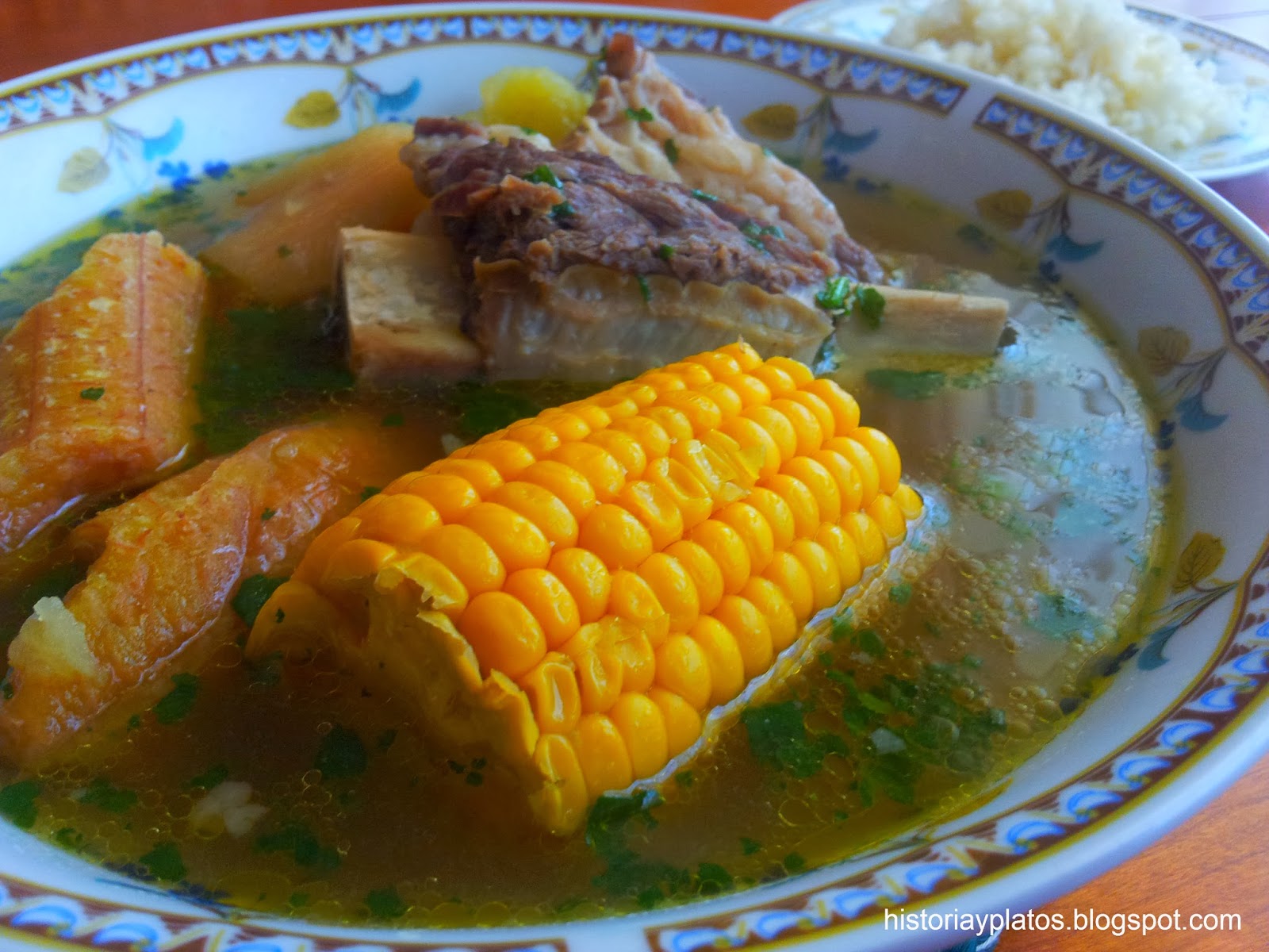 La historia detràs del plato Sancocho de costilla de res