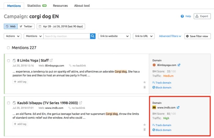 SEMrush Brand Monitoring SEMrush Brand Monitoring