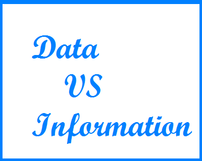 Stuff Mixture...: Difference between data and information