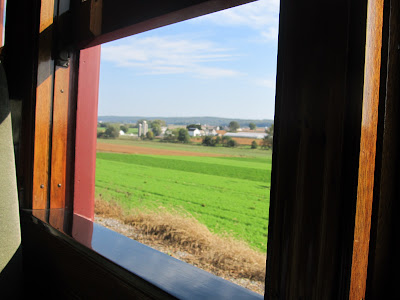 Beautiful scenery along the rials at Strasburg Railroad