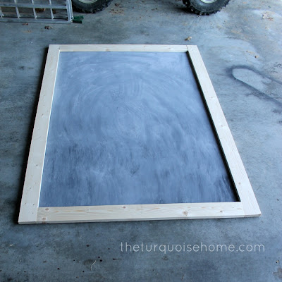 cut boards for chalkboard frame