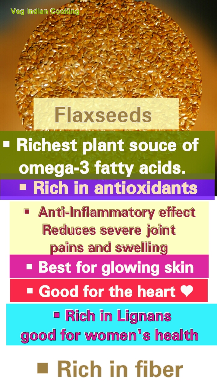Veg Indian Cooking Flax seeds and knee pain! How and when should you