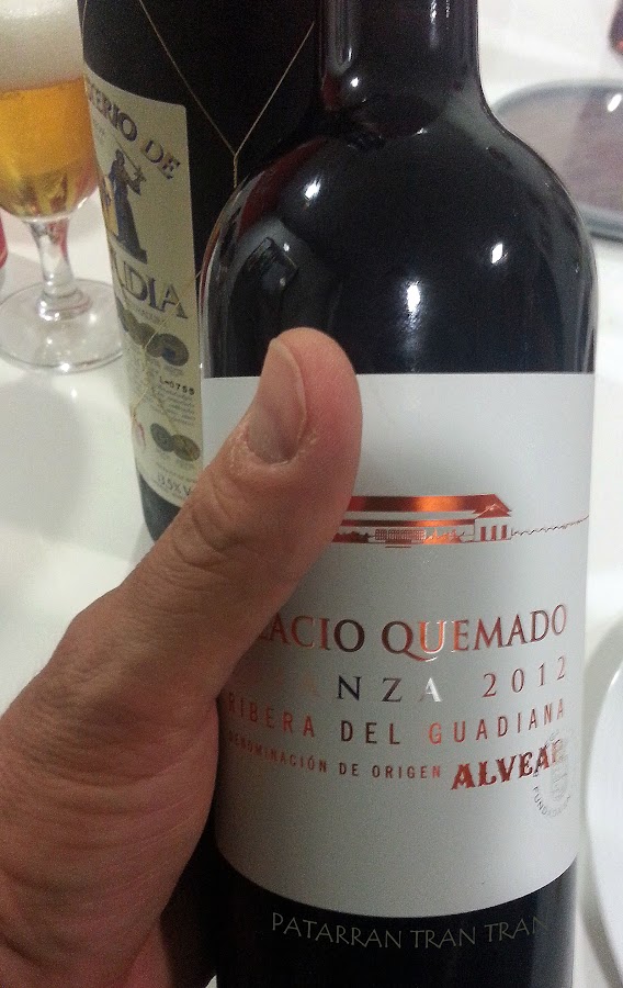 Palacio Quemado. Tempranillo Crianza 2012. Ribera del Guadiana.