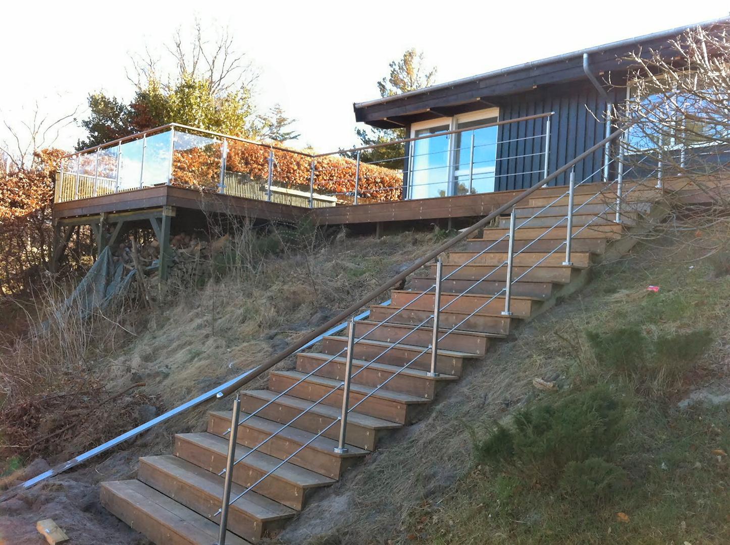 Gelænder,Rustfrie Gelænder,Galv. Gelænder,Trappe gelænder, Glas ...