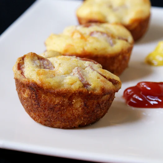 Corn Dog Muffins | thetwobiteclub.com