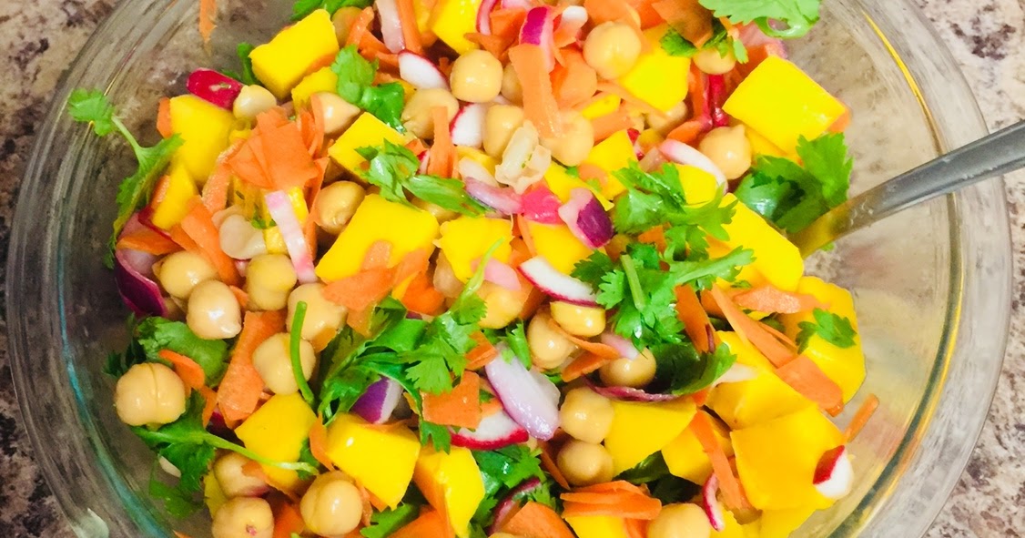 Tropical Mango and Garbanzo Salad