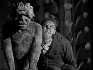 CHARLES LAUGHTON AS QUASIMODO (1939)  "THE HUNCHBACK OF NOTRE DAME."