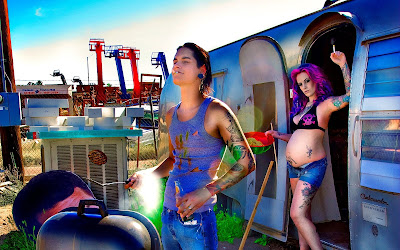 Tattooed Women Wallpaper