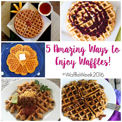 Waffle Week 2016, unique waffle recipes by multiple bloggers | shared on www.BakingInATornado | #WaffleWeek2016
