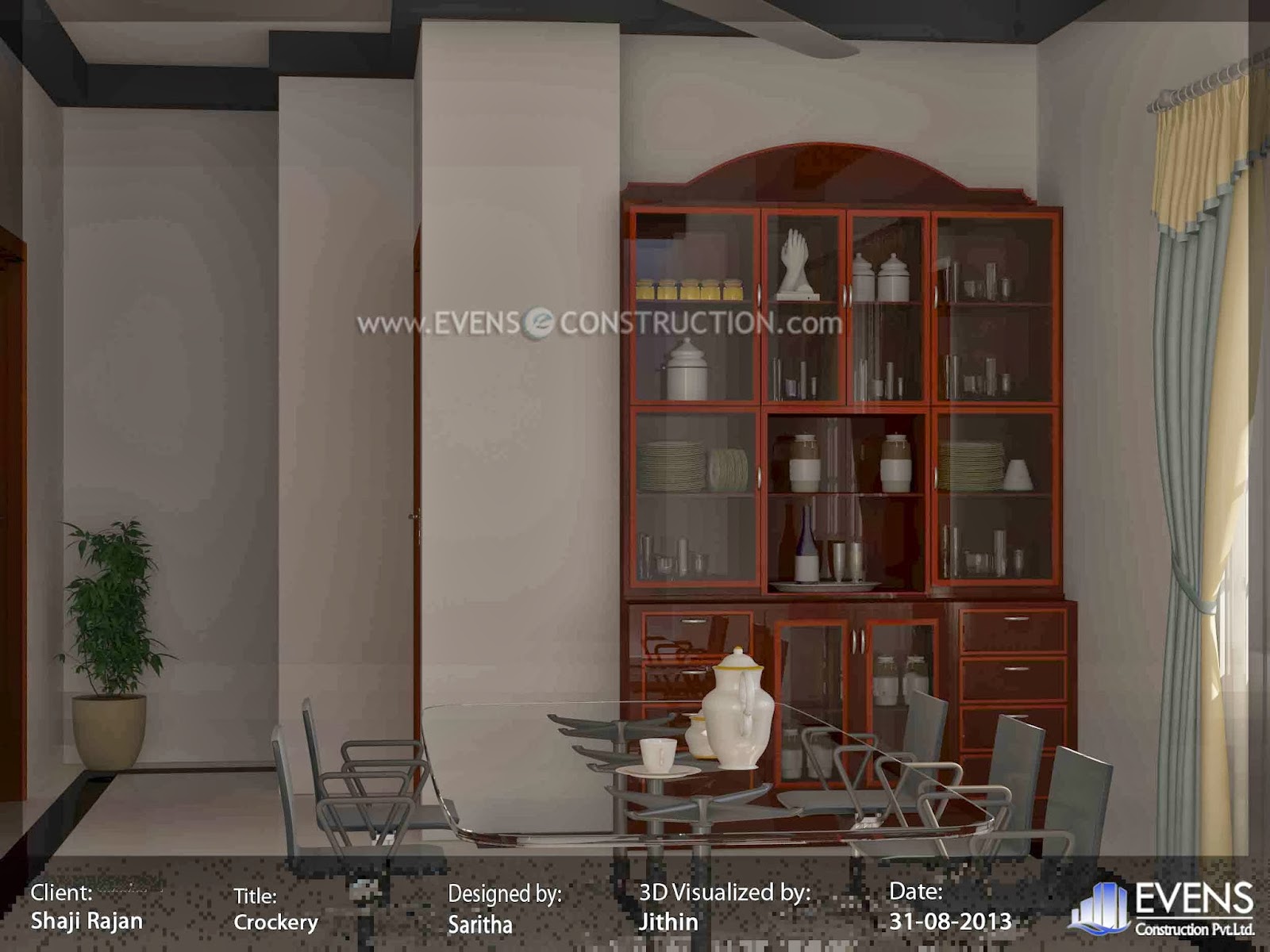 Evens Construction Pvt Ltd CROCKERY SHELF