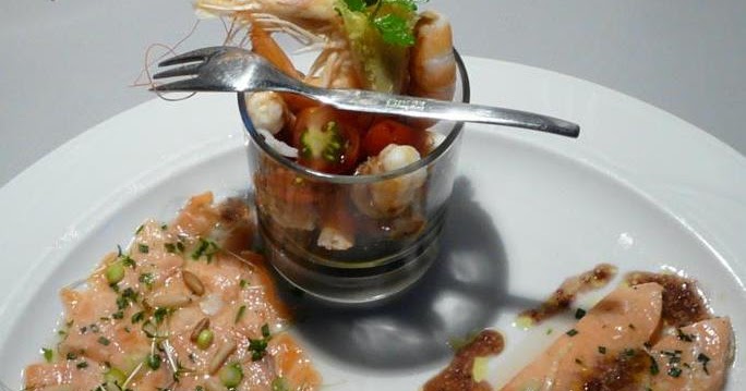 Kulinarische Welten zu Fisch- und Meeresfrucht: Zweierlei Lachs und ...