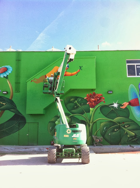 Work In Progress By Ukrainian Street Art Duo Interesni Kazki In Miami, USA. 5