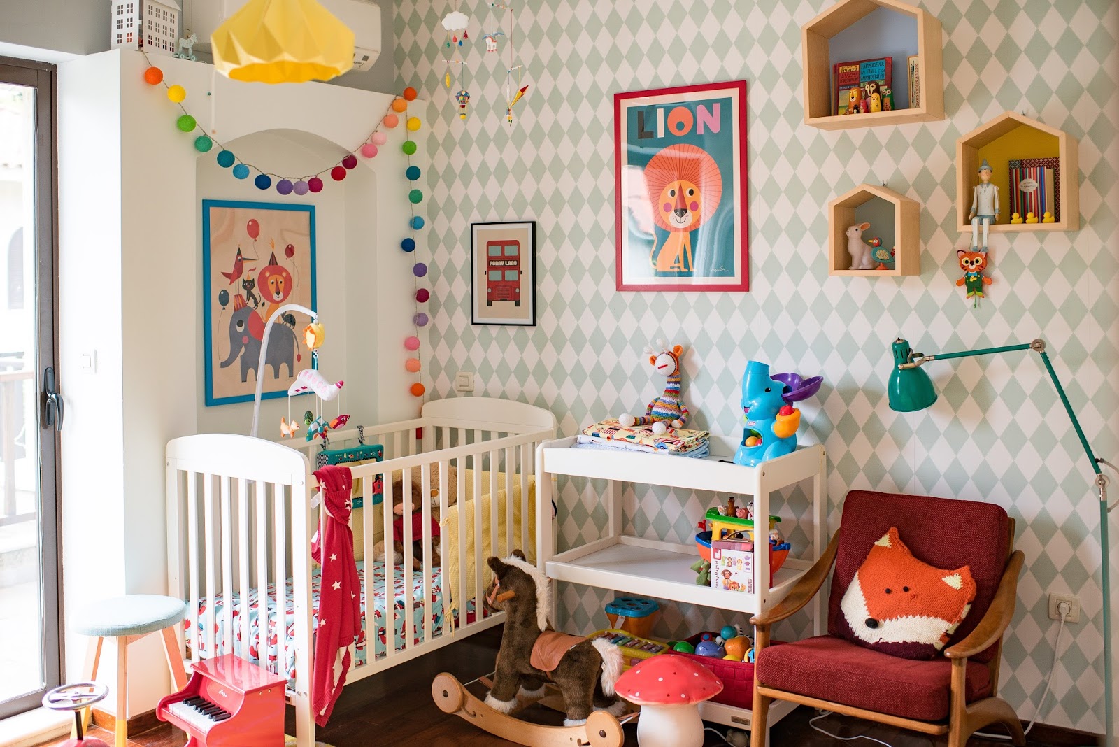 Mary’s Merryland: A Bright and Colourful Vintage Nursery Room
