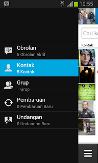 Tampilan BBM Android