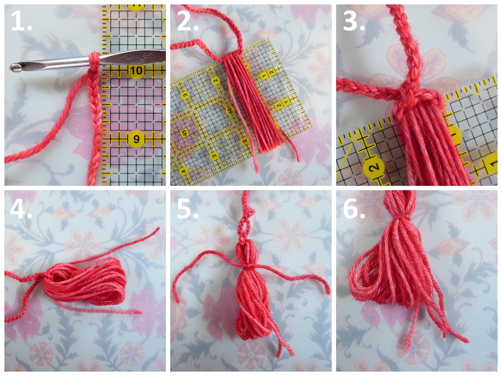 Mr. Micawber's Recipe for Happiness CrochetWrapped Tassel with