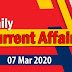 Kerala PSC Daily Malayalam Current Affairs 07 Mar 2020