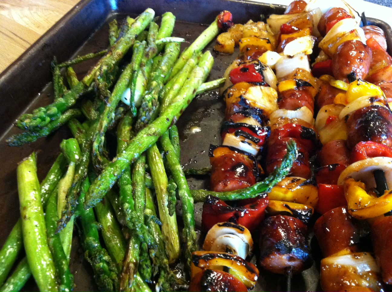 SourdoughNative Sweet 'n Sour Sausage Kabobs