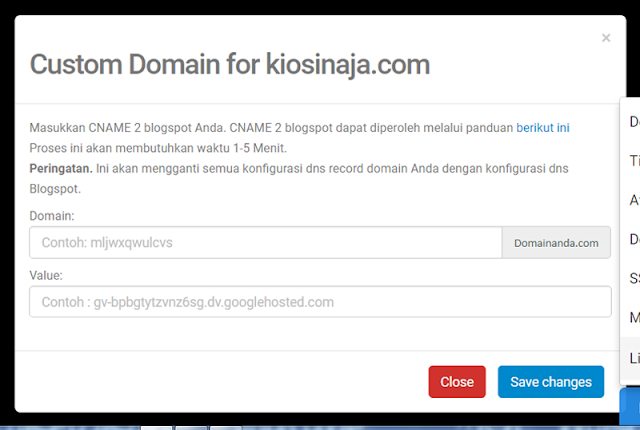 Cara Menghubungkan Domain dari Niagahoster ke Blogger.com