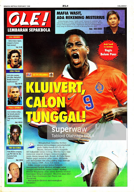 PATRIK KLUIVERT HOLLAND NETHERLAND VS USA 1998 PATRIK KLUIVERT HOLLAND NETHERLAND VS USA 1998