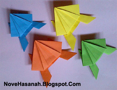 origami kodok loncat dan cara melipatnya