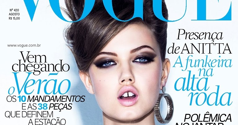 Lindsey Wixson on Cover for Vogue Brazil August 2013 |MagSpider