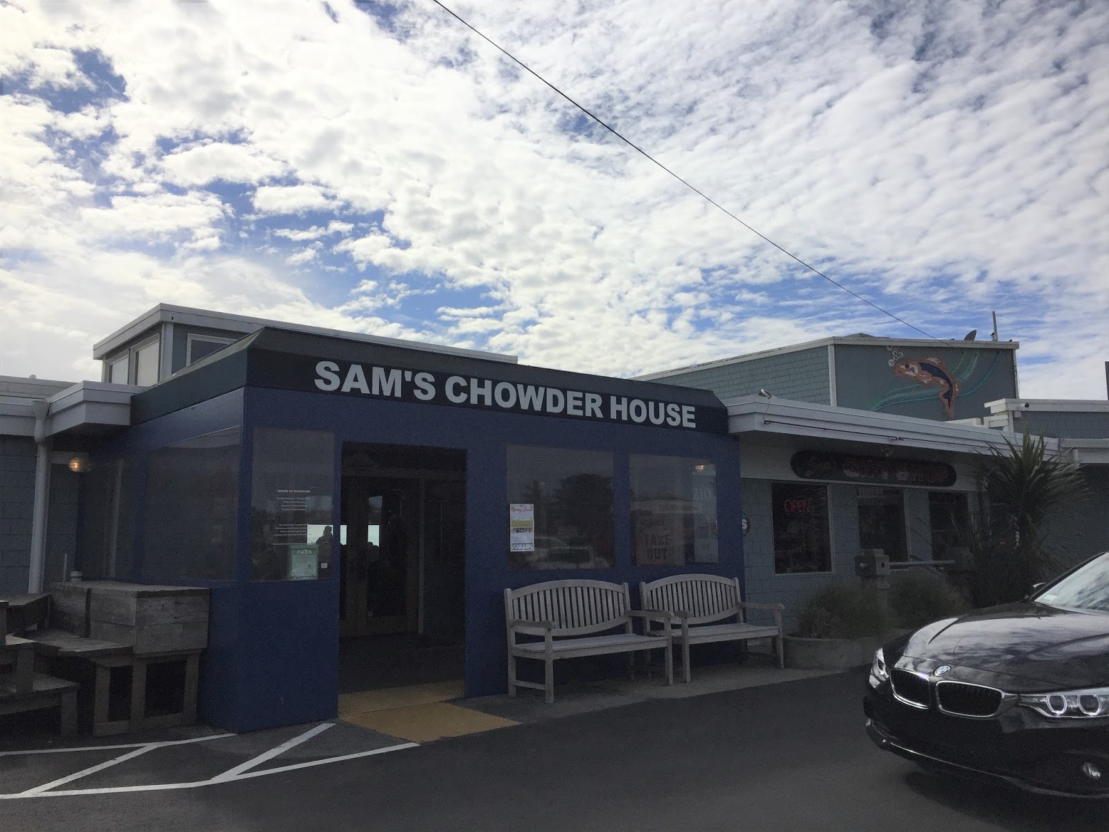 フード＆ワインの日々 ハーフムーンベイ グルメ：絶景と超人気シーフード Sam's Chowder House（サムズ チャウダー ハウス）
