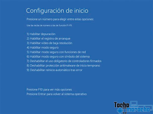 deshabilitar firma de controladores windows 10
