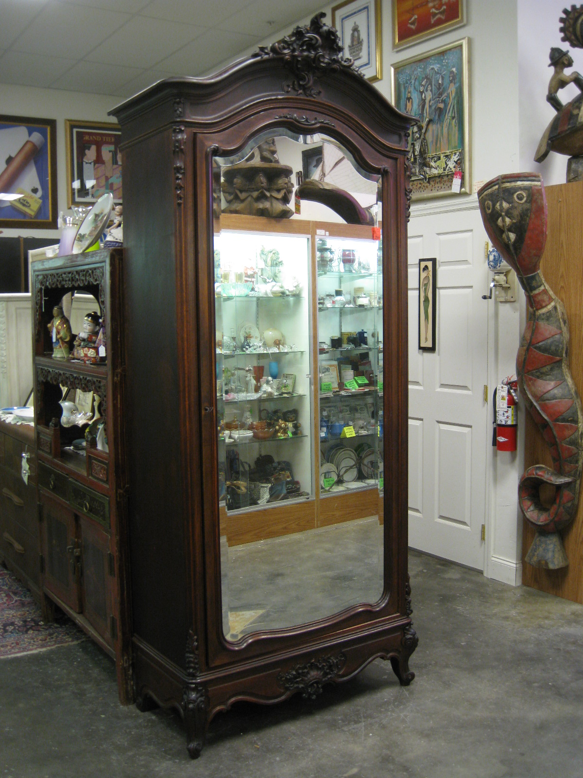 Antiques, Art, and Collectibles Vintage Armoire Old World Antique
