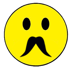 Yellow Smiley with Mustache