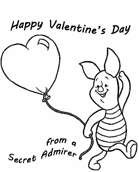 valentine disney coloring pages - photo #5
