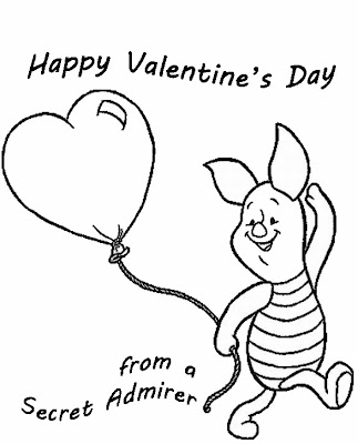 Disney Valentines Coloring Pages