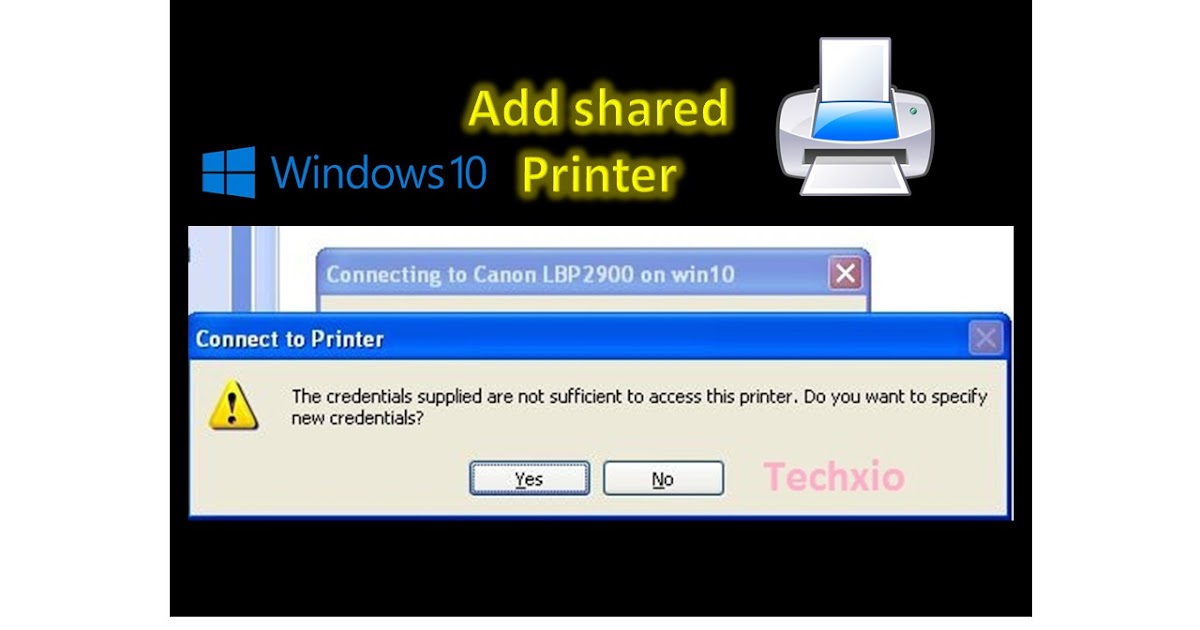 network printer sharing windows 10