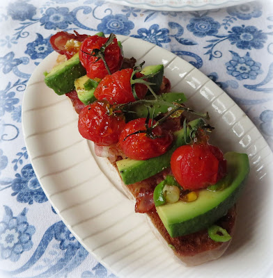 Tomato, Avocado & Pancetta on Toast