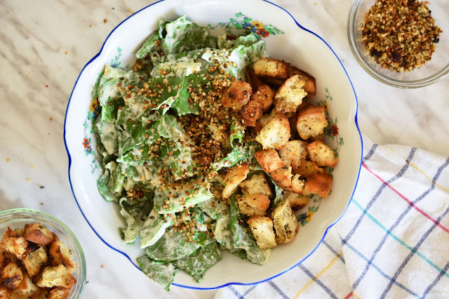 vegan Caesar salad from Salad Samurai
