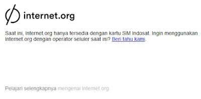 internet.org dapat diakses bagi pengguna kartu GSM Indosat