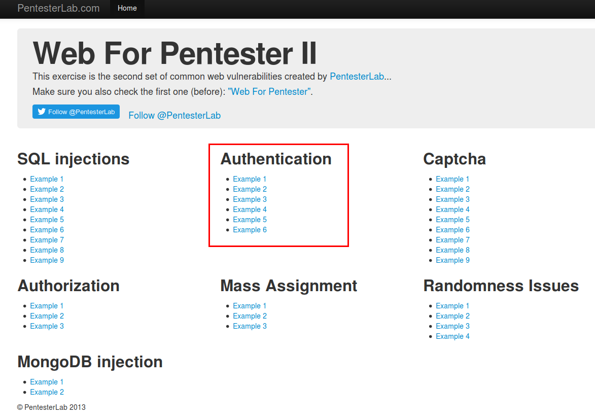 [Pentesterlab writeup]  For Pentester II Authentication