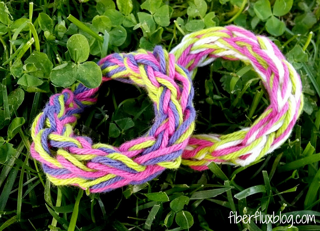 Fiber Flux Cotton Finger Knit Bracelets...a Yarny Kids Project!